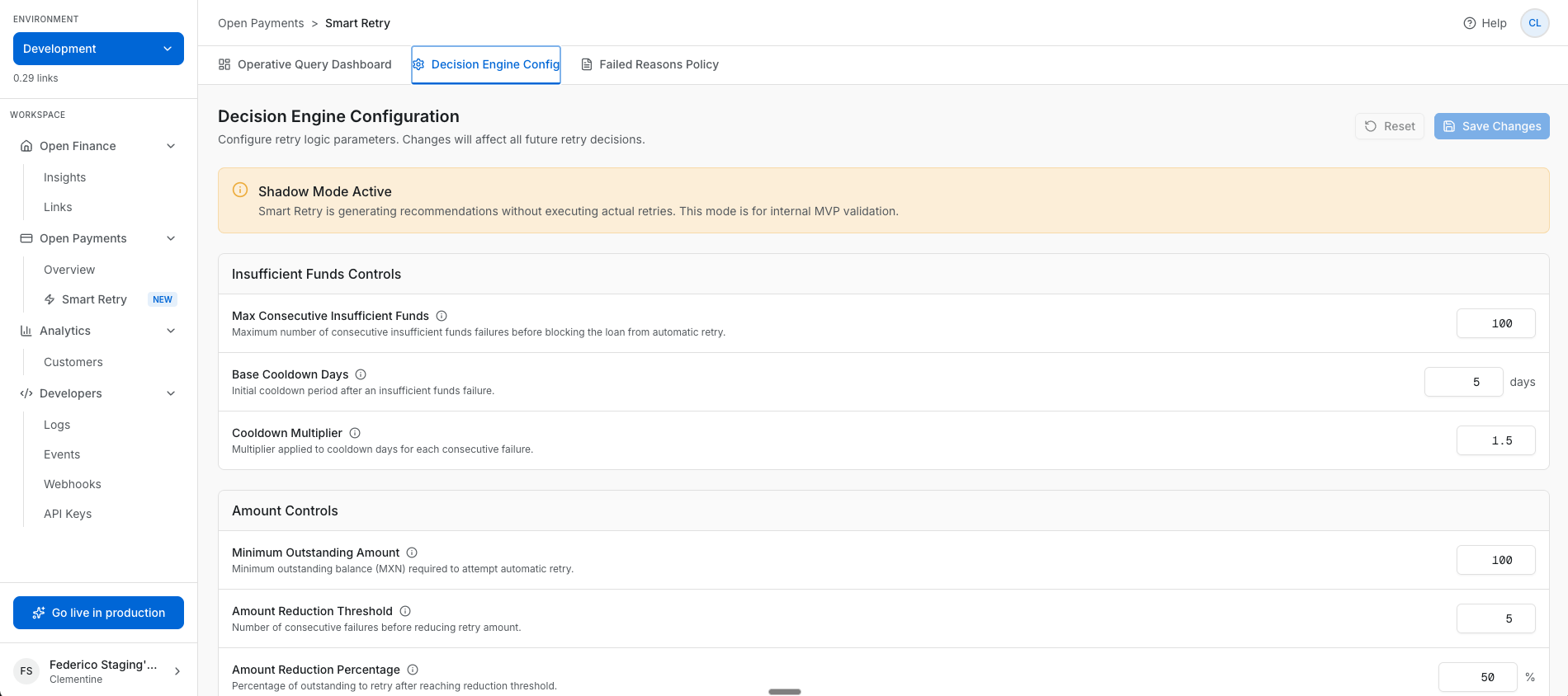 Belvo Smart Retry — Retry rules